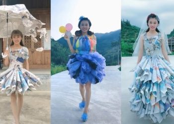 Bài thuyết trình trang phục làm từ giấy, báo cũ
