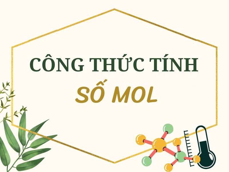 công thức tính số mol