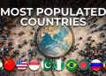 Top 20 nước đông dân nhất thế giới năm 2024