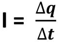 Cường độ dòng điện được xác định bằng công thức, đơn vị nào?