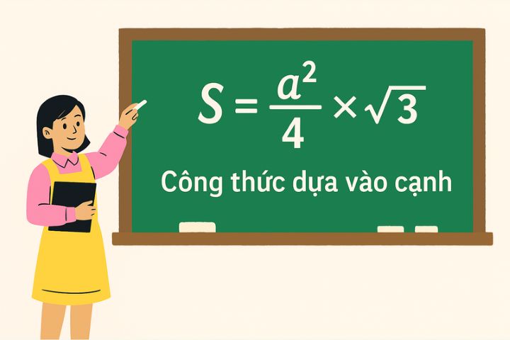 Diện tích tam giác đều – Công thức, cách tính và bài tập